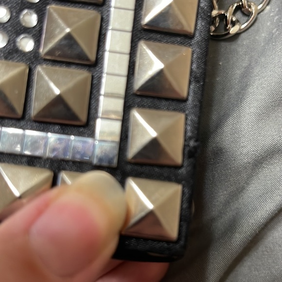 Beautiful studded bling crossbody clutch - Picture 4 of 7